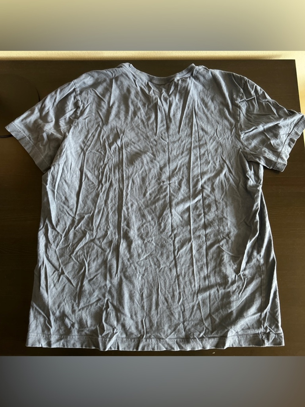 Life is Good t-shirt with dog design blueish grey (Size L) - Picture 5 of 5